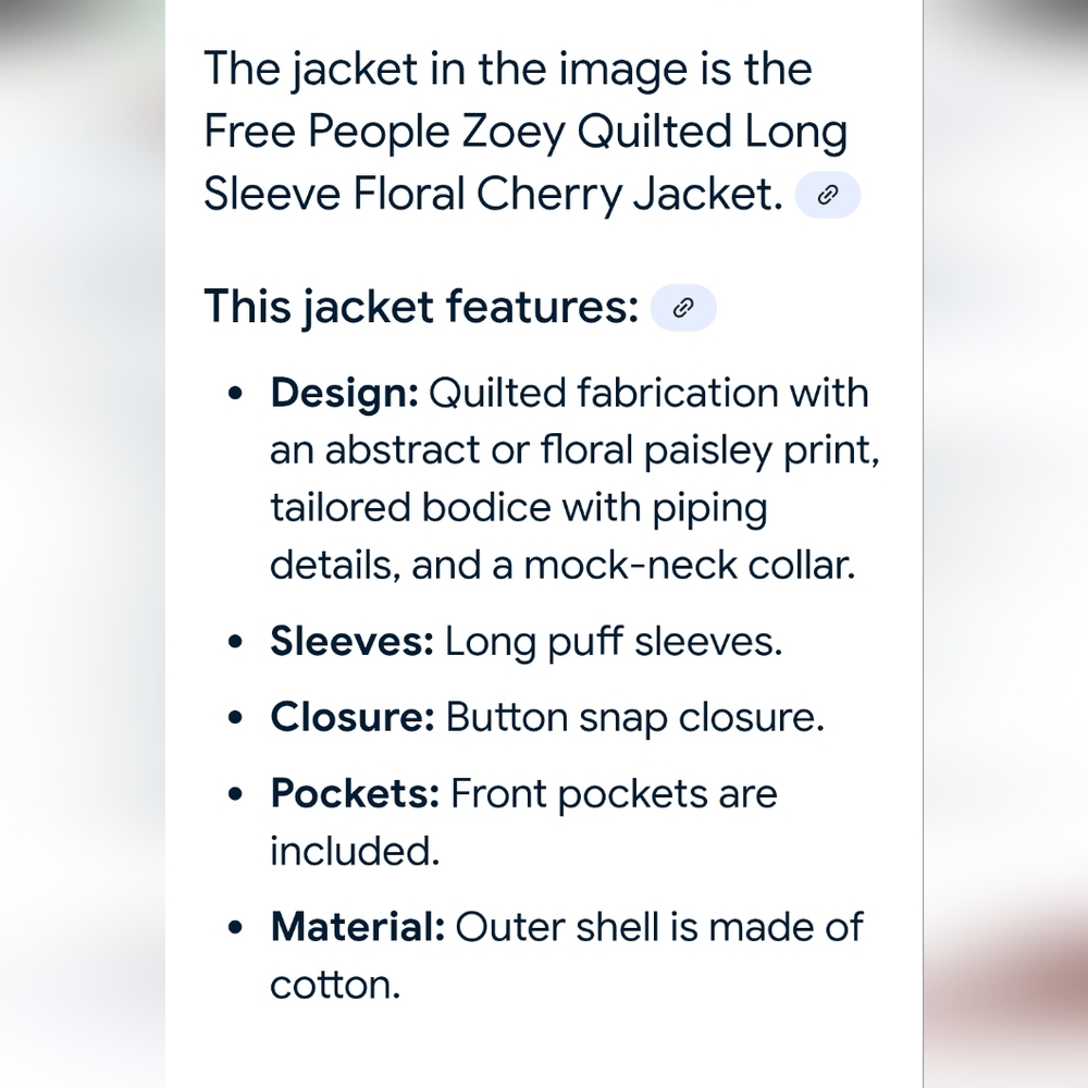 Free People Zoey Quilted Jacket In Cherry Combo - Picture 8 of 12